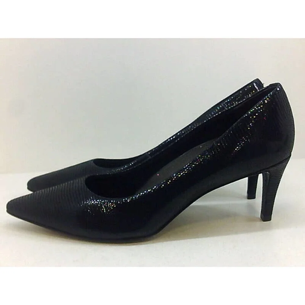 Walkingcradles Sophia Dress Shoes Pump Women's Black Patent Size US 6.5 Narrow